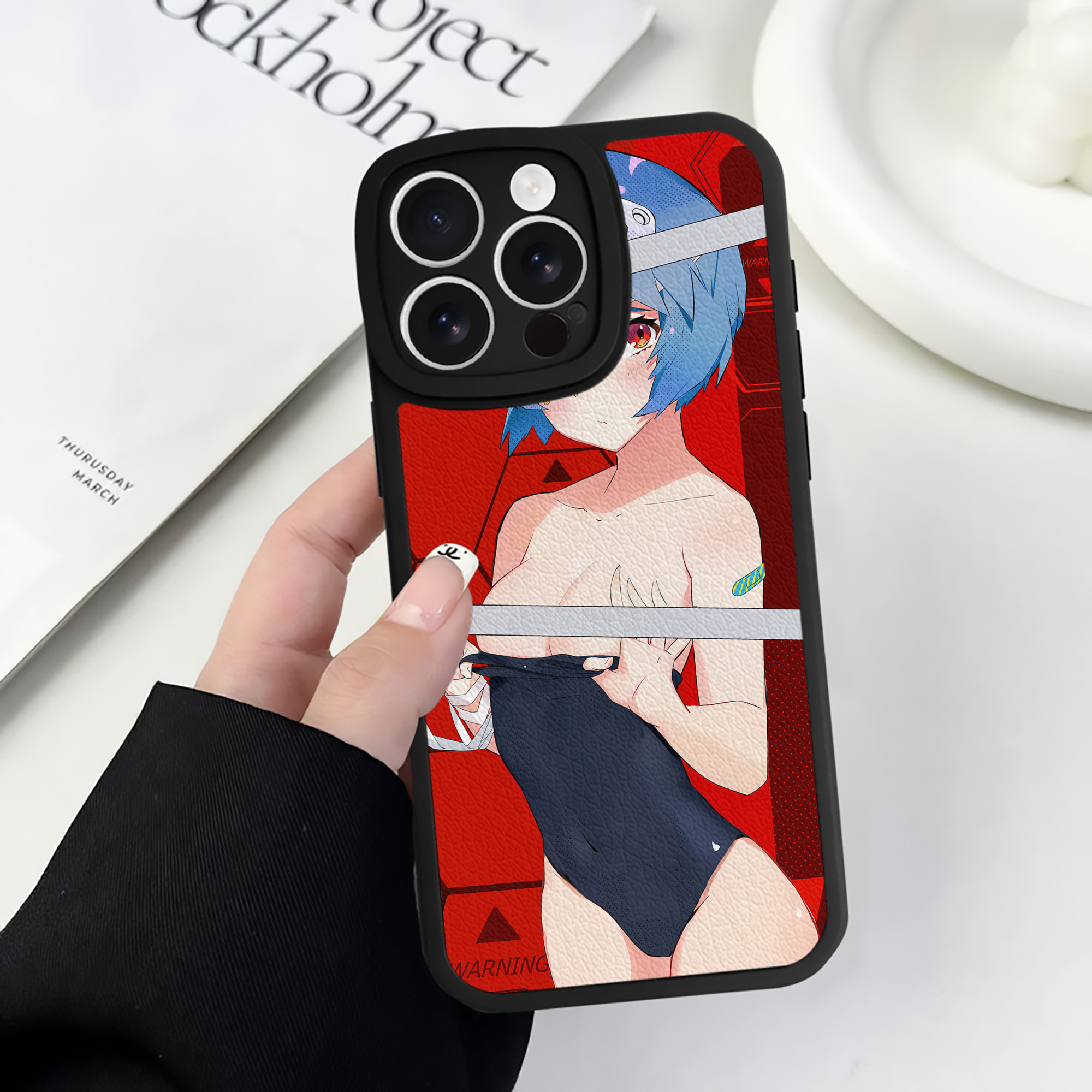 （画像用） EVA 新世紀エヴァンゲリオン 【iPhone 16シリーズ対応】シリコンスマホケース（レザー調） 材質：シリコン